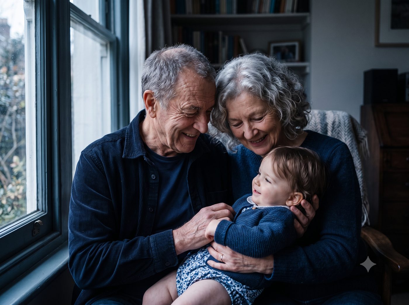 Trusts and estates lawyers, grandparents with their young grandchild